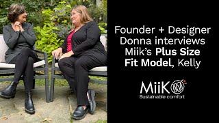 Miik's Founder interviews our Plus Size Fit Model | Sustainable Women's Clothing | Miik Inc