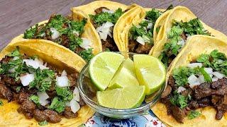 STEAK TACOS | Carne Asada Recipe | How To Make Mexican Street Tacos