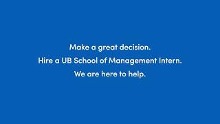 Hire a UB School of Management Intern