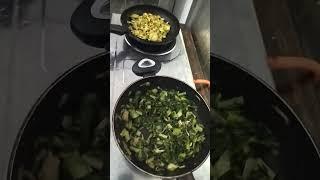 green leaves ginisa/ampalaya with #food#fastfood#subscribe