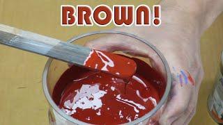 How To Make Brown Color With Primary Colors - Acrylic Paint