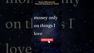 Money Affirmations for Financial Abundance and Wealth | Law of attraction Secret Video | Do 21 Days