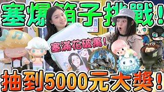 【盲盒販賣機】不小心抽到價值5000元大獎！塞爆箱子要花多少錢？小甜豆×大久保 甜蜜相伴　LABUBU×山宏Ma.k. DIMOO經典復刻 MOLLY×華納100周年 高雄義享天地 可可酒精