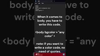 Add background color in HTML!