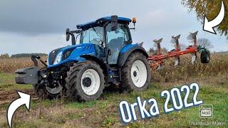Orka zimowa 2022 New Holland T5 110 & Kverneland ES 100 Jesień 2022