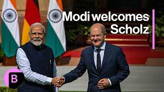 India's Modi Welcomes Germany's Scholz in New Delhi