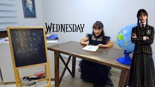 WEDNESDAY ADDAMS BİR GÜNÜ NASIL GEÇTİ ESMA PİZZA YAPTI  ماما جابت بيبي - جنى مقداد | طيور الجنة