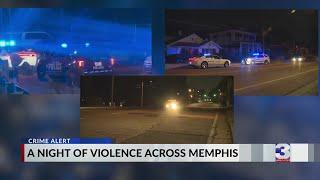 A night of violence across Memphis