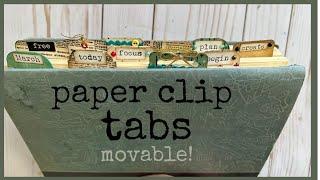 Hidden Paper Clip TABS / Fun, Movable Tabs for Your Books