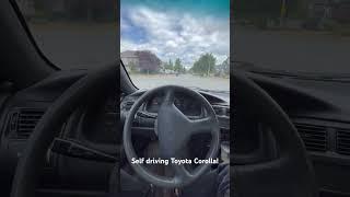 Rare self driving Toyota Corolla from the 90’s! #toyota #jdm