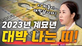 2023년 가~만히 있어도 돈이 그냥 굴러 들어오는 대박 띠! / 장담합니다 분명 성공합니다 