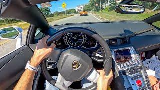 Lamborghini Aventador Roadster - Surprising My 14 Year Old Cousin with a Lambo (POV Binaural Audio)