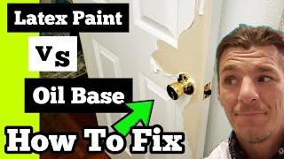 HOW TO PAINT LATEX OVER OIL based paint