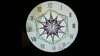 String Art - Clock tea time (under the order)