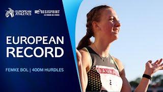 EUROPEAN RECORD!  50.95 for Femke Bol in La-Chaux-de-Fonds!