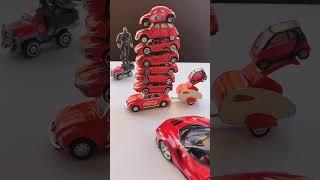 OMG  Ferrari Vs Many Cars #ferrari #cars #diecast