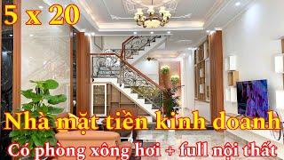 TRÌNH LÀNG - mẫu nhà đẹp 5 x 20 tặng FULL nội thất (883) bán nhà bình dương