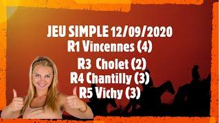 Pronostic PMU Turf JEU SIMPLE 12/09/2020️ Paris Course Hippique