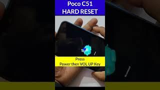 Poco C51 Pattern Unlock/Hard Reset