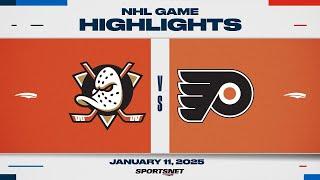 NHL Highlights | Ducks vs. Flyers - January 11, 2025