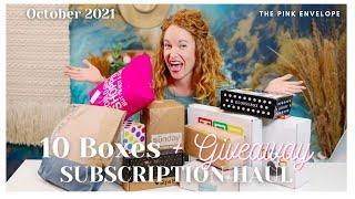 Subscription Box Haul - 10 Boxes that you will love! - October Box Haul