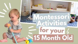 MONTESSORI TODDLER Activities for Your 15 Month Old | 1 Year Old Montessori Activities