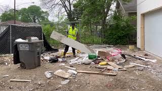 Construction debris removal in Dallas, Texas!!