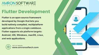 Flutter Development Services in New York, California, Vancouver, London - Amron Software