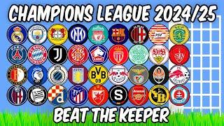 Beat The Keeper - Champions League 2024/25 - Algodoo Marble Race