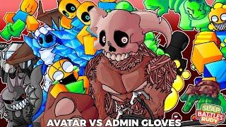 ALL ADMIN Gloves Vs AVATAR Glove | Slap Battles Roblox