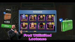 Unlimited 5 star Lootcase opening WWE Mayhem By Bacxer Gaming