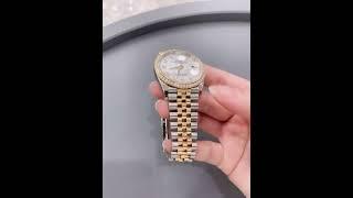 Two Tone Gold Rolex Datejust 36 Mother Of Pearl With Diamond