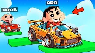 Masao Cheated With Shinchan In Car Parkour Obby  | Roblox Obby But You're On A Car | Funny Game 