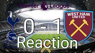 Tottenham Hotspur 0 - West Ham United 1 Reaction | Premier League | JPWHUTV