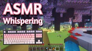 ASMR Gaming | Minecraft Survival Whispering (130) + Keyboard/Mouse Sounds 