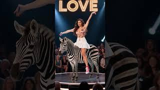 America’s AI AGT Talent Shock – Woman & Zebra Soars in the Sky！#dance  #ai  #talent  #agt