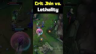 Crit Jhin vs. Lethality - League of Legends #shorts