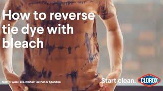 How to Reverse Tie Dye with Bleach