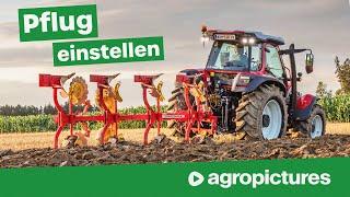 Pflug richtig einstellen | Lindner Lintrac 130 mit Pöttinger Servo 25 | Traktor Technik am Freitag