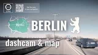 Berlin | Driving along the Ringbahn (Umweltzone map) | Germany 