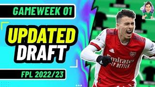 FPL | MY NEW UPDATED DRAFT! | Fantasy Premier League 2022/2023!