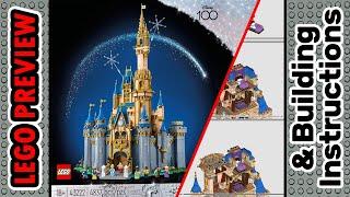 PREVIEW: 43222, LEGO DISNEY, Disney Castle​ & Building Instructions! LEGO 2023