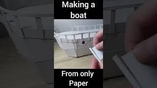 I Made A Waterproof Boat From Only Paper 