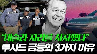 루시드 CEO "테슬라는 집중력을 잃었다"