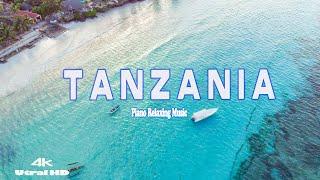 FLYING OVER TANZANIA (4K UHD) - Relaxing Music Along With Amazing Nature Videos - 4K Video UltraHD)