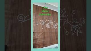 ##Simple side border kolam##Lotus rangoli#yt shorts#KCreatives#