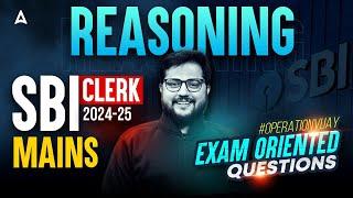 SBI Clerk Mains Classes | Reasoning Exam Oriented Questions | Reasoning By Shubham Srivastava