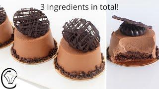 3 Ingredient Mini Mousse Cakes Chocolate Entremet Make Ahead Silky Smooth Mousse Chocolate Dessert