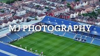 Fratton Park by drone ready for the new championship season -  August 2024