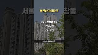 최근 7% 하락한 서울 도봉구 아파트 #아파트순위